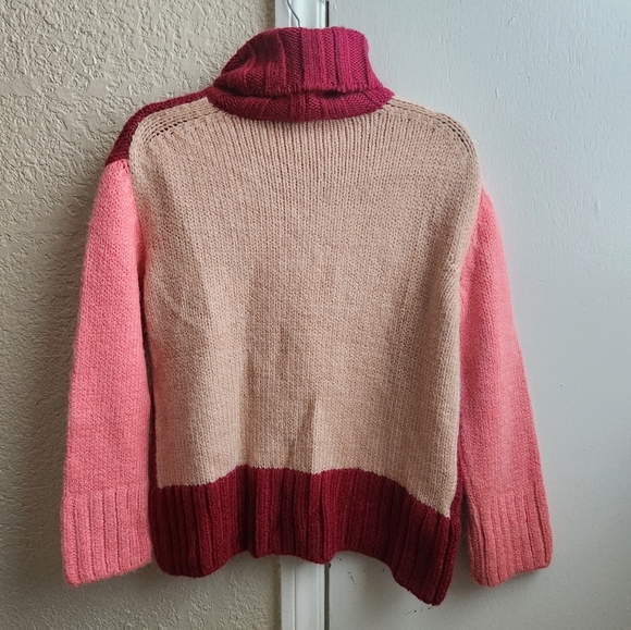 NWOT Mango- Colourblock Turtle Neck Sweater - Picture 2 of 6